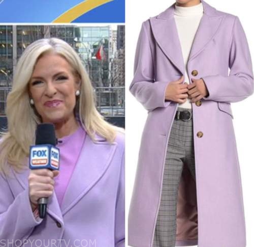 janice dean, fox and friends, lavender purple coat