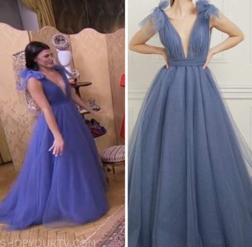 gabi elnicki, the bachelor, blue tulle gown dress