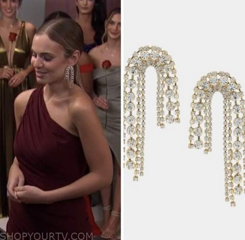 the bachelor, crystal arch earrings, jessica girod