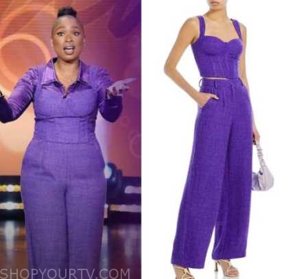 The Jennifer Hudson Show: February 2023 Jennifer Hudson's Purple Tweed ...