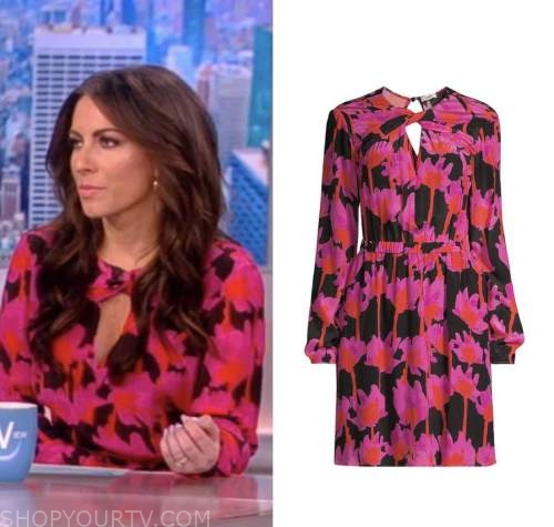 The View: February 2023 Alyssa Farah Griffin's Pink and Black Floral ...