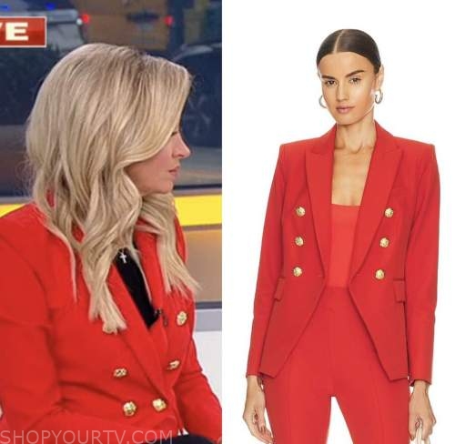 kayleigh mcenany, outnumbered, red blazer, fox news fashion