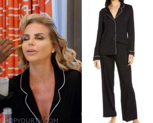 Louis Vuitton Sky Mixed Monogram Masculine Shirt worn by Alexia Echevarria  as seen in The Real Housewives of Miami (S05E12)