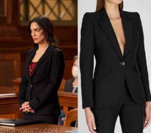 Law and Order: Season 22 Episode 14 Samantha's Black Blazer | Fashion ...