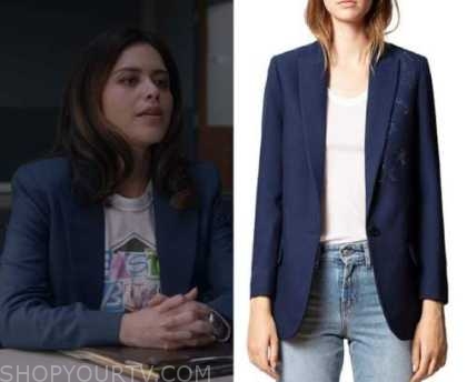 The Rookie: Season 5 Episode 14 Angela's Navy Blazer | Shop Your TV