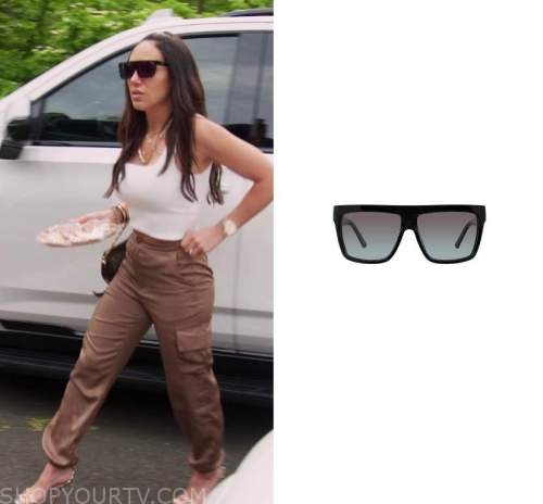 Gucci Ophidia GG Small Shoulder Bag worn by Melissa Gorga as seen