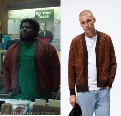 Run the Burbs: Season 2 Episode 7 Hudson's Geometric Cardigan