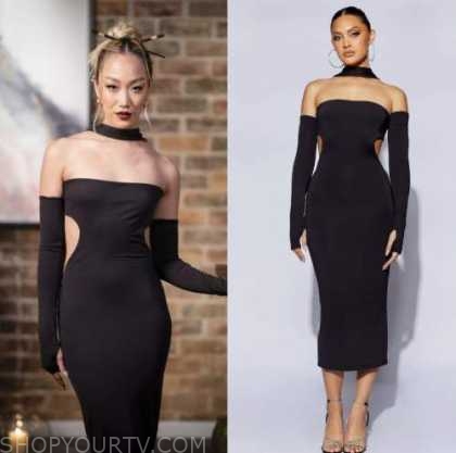 Married at First Sight: Season 10 Janelle's Black Cut Out Dress | Shop ...
