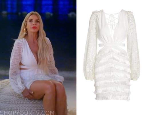 Louis Vuitton Sky Mixed Monogram Masculine Shirt worn by Alexia Echevarria  as seen in The Real Housewives of Miami (S05E12)