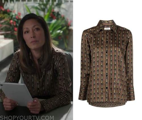 The Good Doctor: Season 6 Episode 15 Audrey's Striped Blouse | Shop Your TV