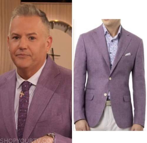 drew barrymore show, ross mathews, purple blazer