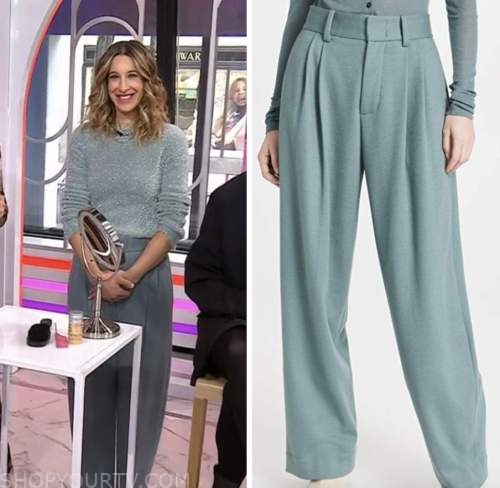 the today show, hoda and jenna, blue pants, andrea lavinthal