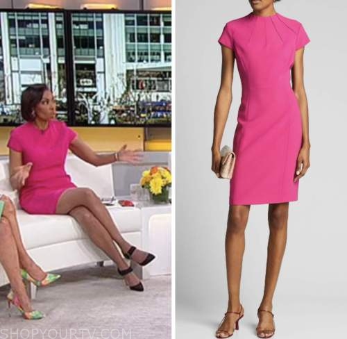 outnumbered, fox news fashion, harris faulkner, pink dress