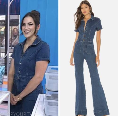 janelle cohen, the today show, denim jumpsuit