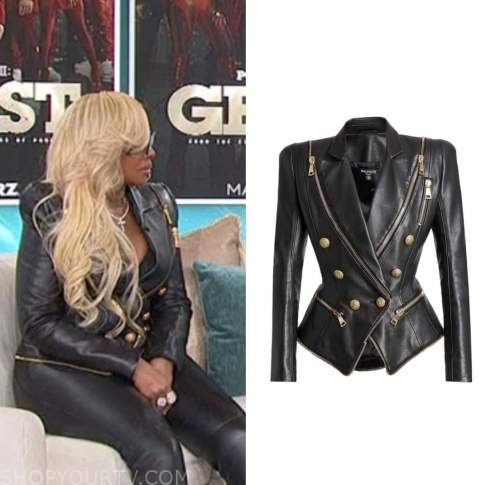 Mary J Blige Ghost Monet Leather Jacket - Jackets Masters