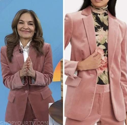 joy bauer, the today show, pink velvet blazer
