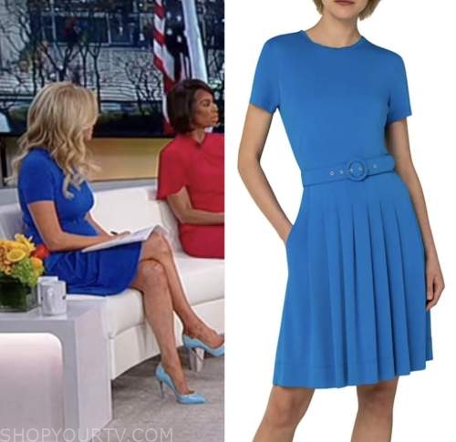 outnumbered, fox news fashion, kayleigh mcenany, blue belted dress