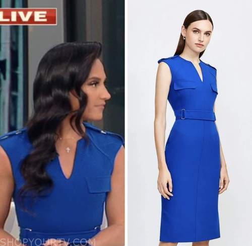 emily compagno, outnumbered, fox news fashion, blue dress