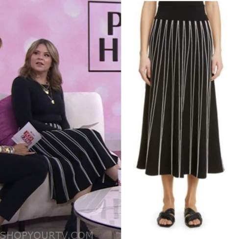 The Today Show: March 2023 Jenna Bush Hager's Black and White Striped ...