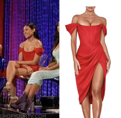 mercedes northup, the bachelor, women tell all, red corset dress