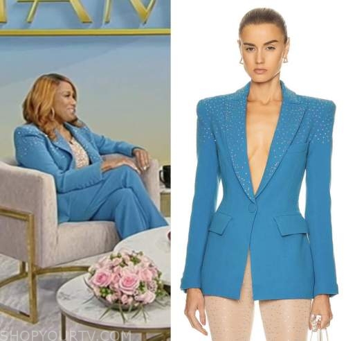 Jennifer Holliday, tamron hall show, blue studded blazer