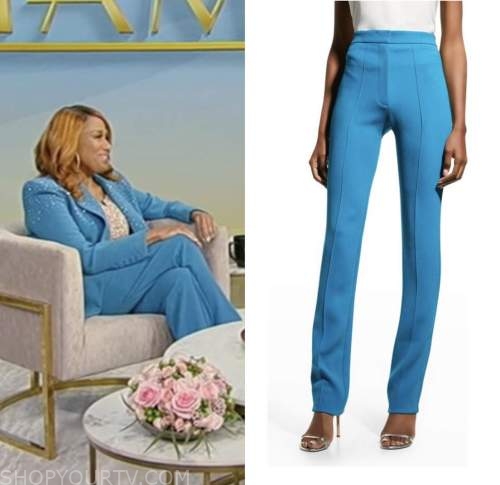 Tamron Hall SHow, blue teal pants, Jennifer Holliday