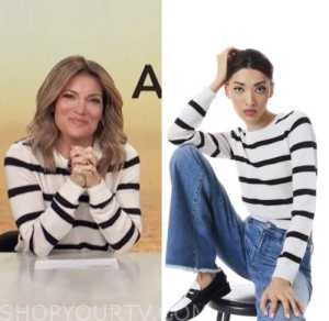 access daily, kit hoover, striped sweater