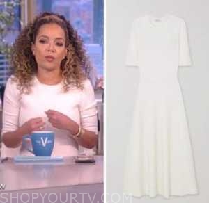 the view, white knit midi dress, sunny hostin