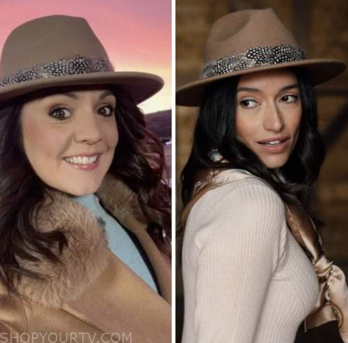 laura tobin, good morning britain, tan fedora hat