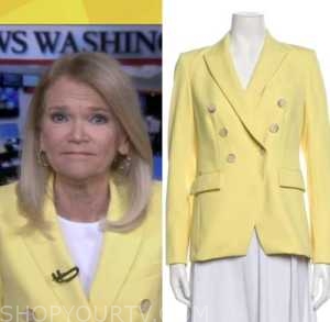 good morning america, yellow blazer, martha raddatz