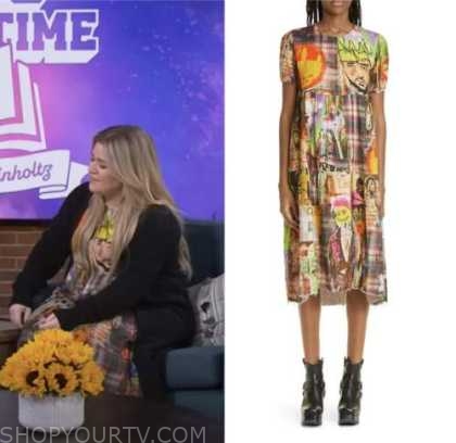 the kelly clarkson show, kelly clarkson, graffiti dress