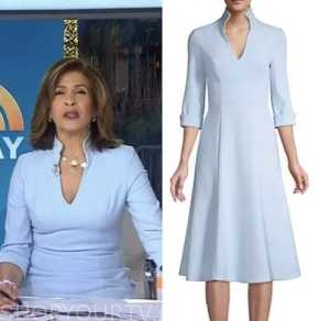 hoda kotb, the today show, blue dress