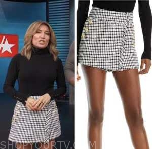 access hollywood, tweed skirt, kit hoover