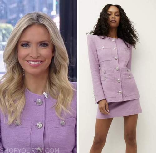 kayleigh mcnenay, purple jacket, outnumbered, fox news fashion