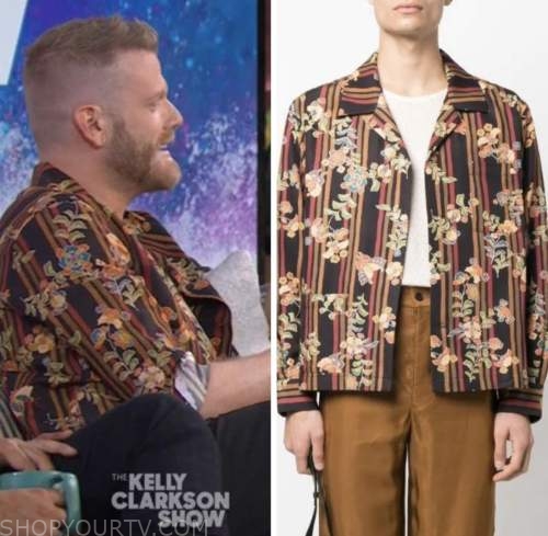 Scott Hoying, the kelly clarkson show, floral striped shirt