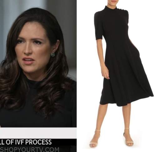 nikki battiste, cbs mornings, black dress