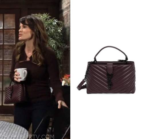 The Young and the Restless: March 2023 Chelsea Newman's Burgundy Bag ...
