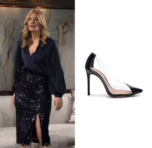 phyllis newman, michelle stafford, clear pumps heels, the young and the restless