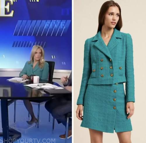 dana perino, the five, green teal jacket