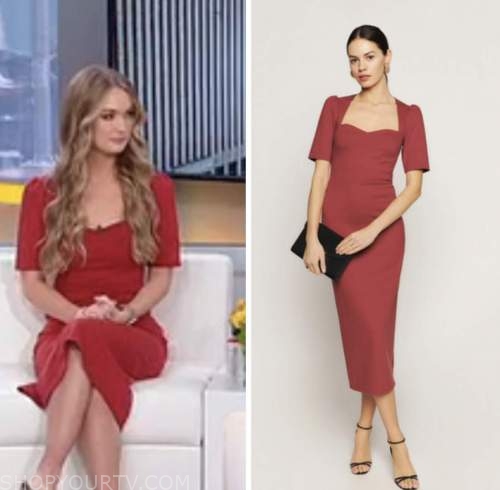 Kaylee McGhee White, fox news fashion, red dress, outnumbered