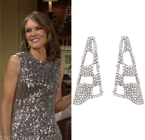 susan walters, diane jenkins, the young and the restless, silver sequin gown