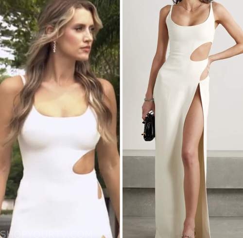 kaity biggar, the bachelor, white cutout gown, finale dress