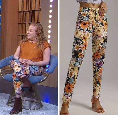 Jodi Picoult, gma3, good morning america, floral pants