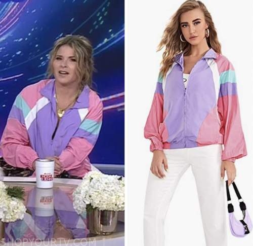 the today show, jenna bush hager, pink colorblock jacket