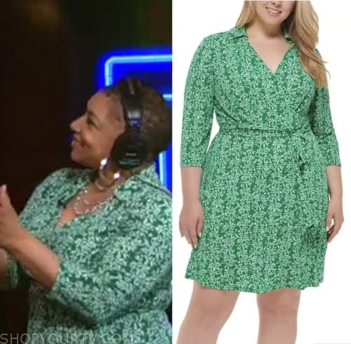 green floral wrap dress, deja vu, live with kelly and ryan