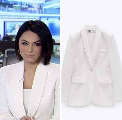 AISHAH HASNIE, america's newsroom, white blazer