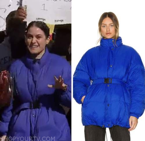 the today show, hoda and jenna, donna farizan, blue down jacket