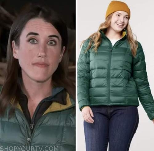 maggie vespa, the today show, green quilted down jacket