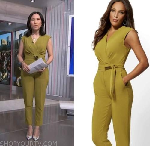 vicky nguyen, green wrap jumpsuit, nbc news daily