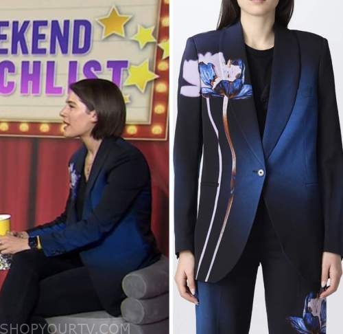 the today show, daryn carp, hoda and jenna, blue floral ombre blazer